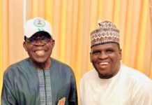 President Bola Ahmed Tinubu and Dauda Kahutu Rarara in an undated picture.