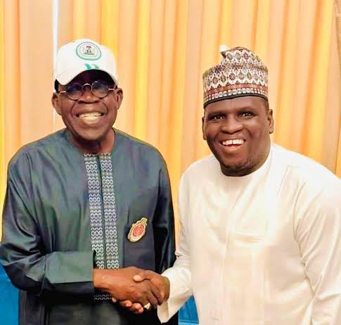 President Bola Ahmed Tinubu and Dauda Kahutu Rarara in an undated picture.