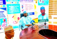 Dr. Bashir Sulaiman delivering his address during a media round table on maternal, newborn and adolescent engagement in Yola on Wednesday.