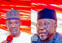 Gov Sule and former governor Al-Makura.