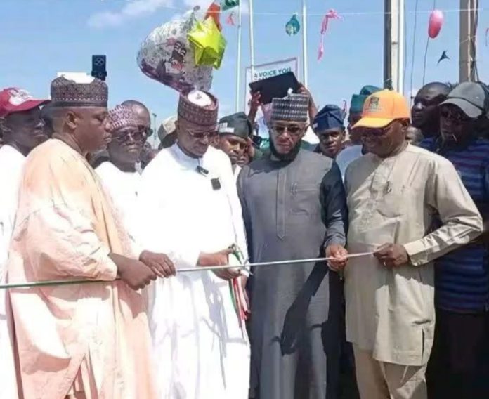 The commissioning of the campaign office of Sen Yaroe at Mayo Belwa on Thursday. The commissioning of the campaign office of Sen Yaroe at Mayo Belwa on Thursday.