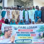 A group picture of the Ardo's and the Abbo's campaign directorate alongside the running mate taken after the endorsement meeting on Friday in Yola.