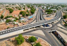 One of Fintiri's signature projects, police roundabout grade interchange.